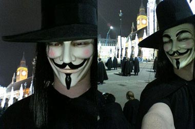 Primeras fotos de V de Vendetta